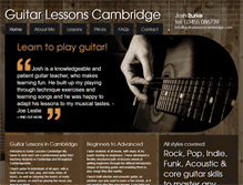 Tablet Screenshot of guitarlessonscambridge.com